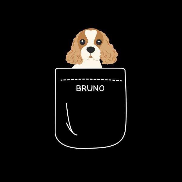 Cute Dog in Bag - Women's Fitted Organic T-Shirt - Customizable