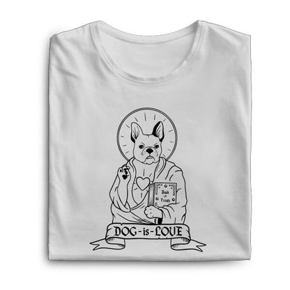 Unisex Organic T-Shirt - DOG is LOVE - Customizable