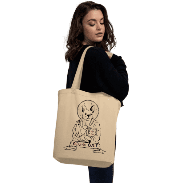 DOG is LOVE - Organic Tote Bag - Customizable