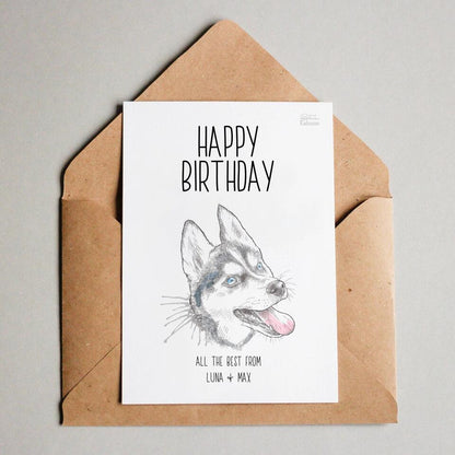 <tc>Happy Birthday Postcard with you dog - Customizable</tc>