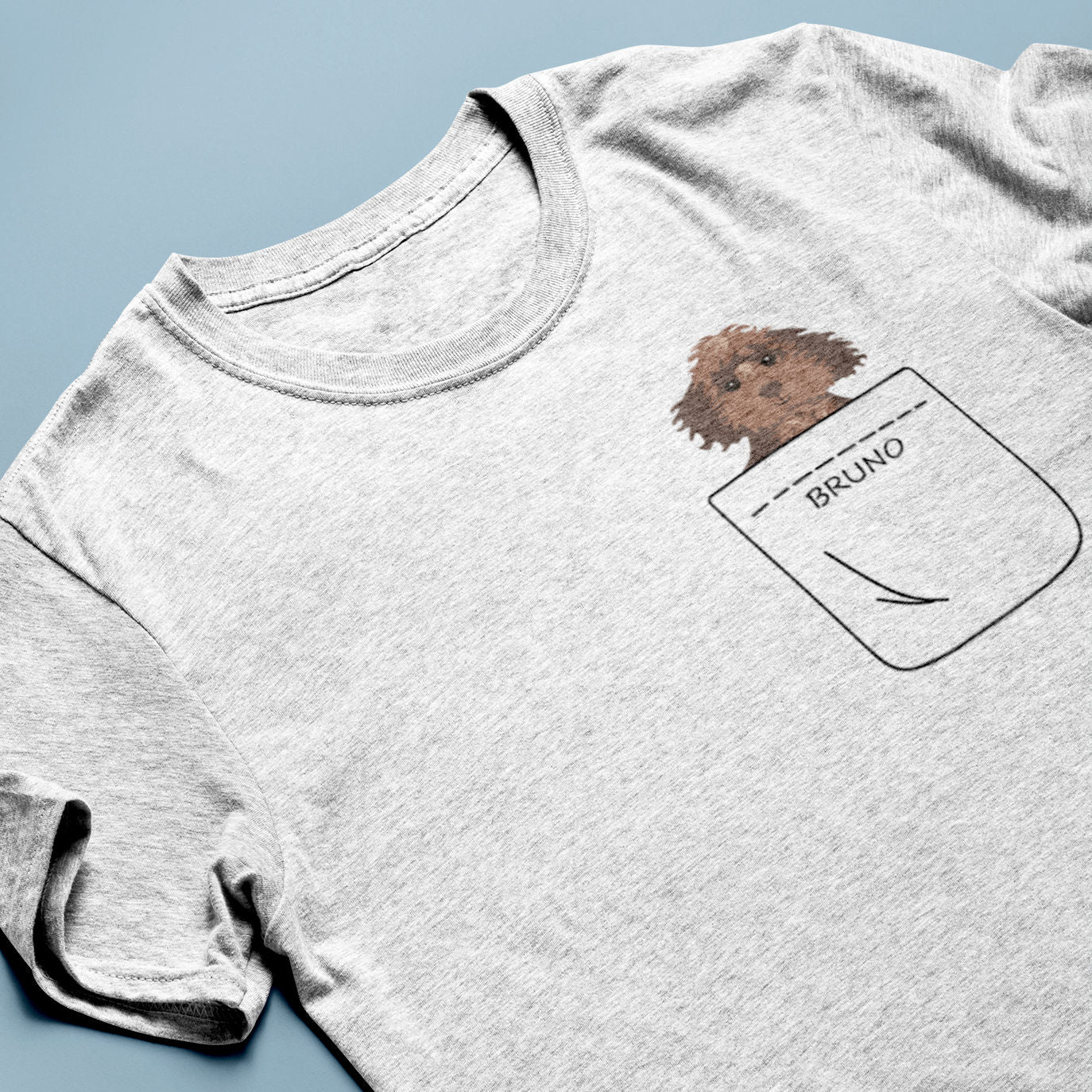 Unisex T-Shirt - Your dog in your pocket - Customizable